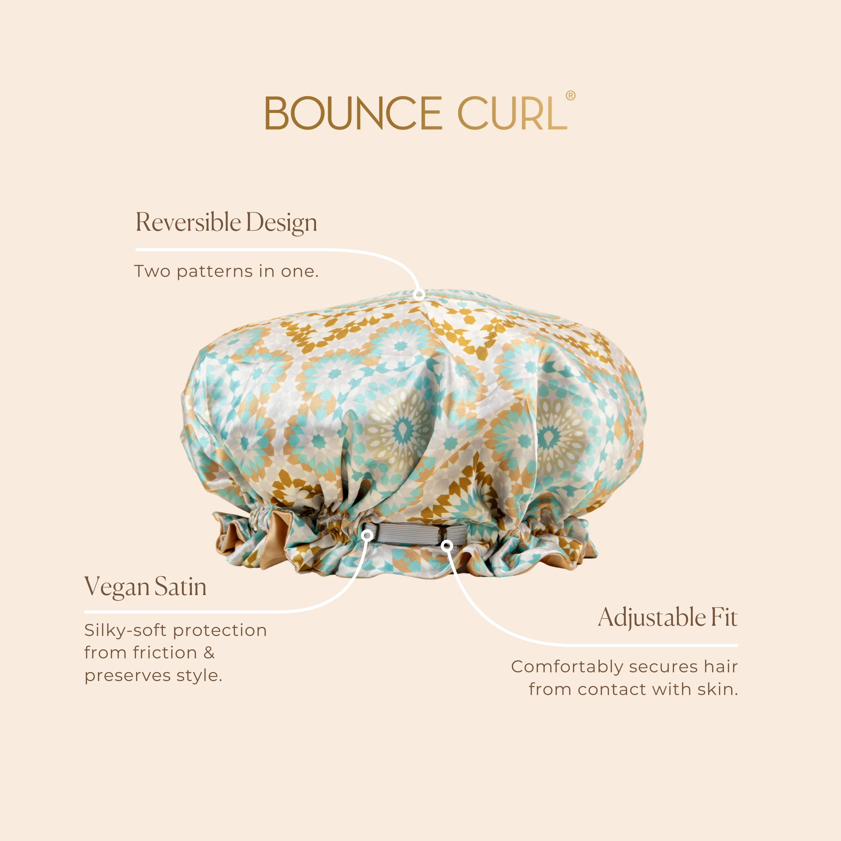 Reversible Satin Hair Bonnet - Image 6