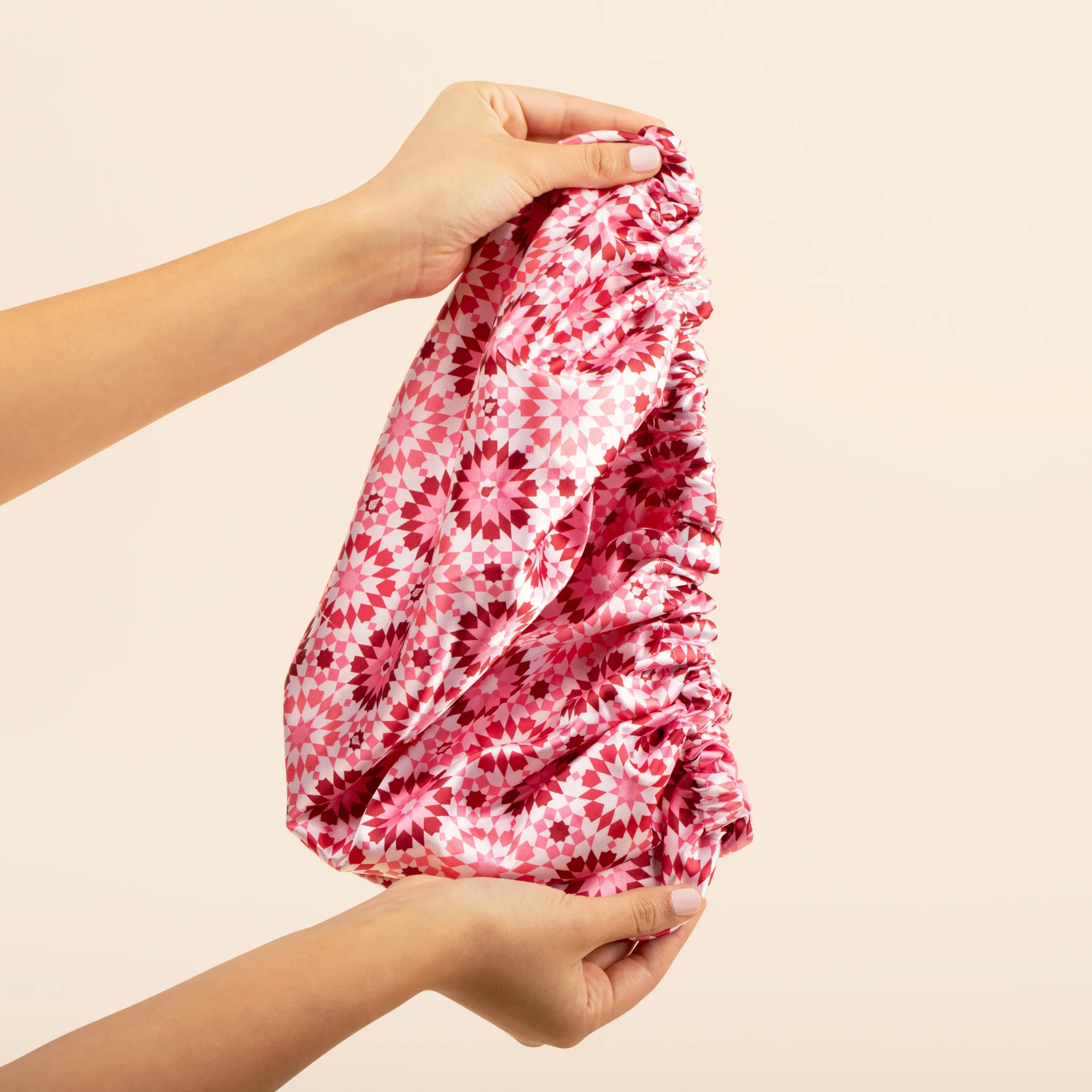 Reversible Satin Hair Bonnet Pink - Image 7