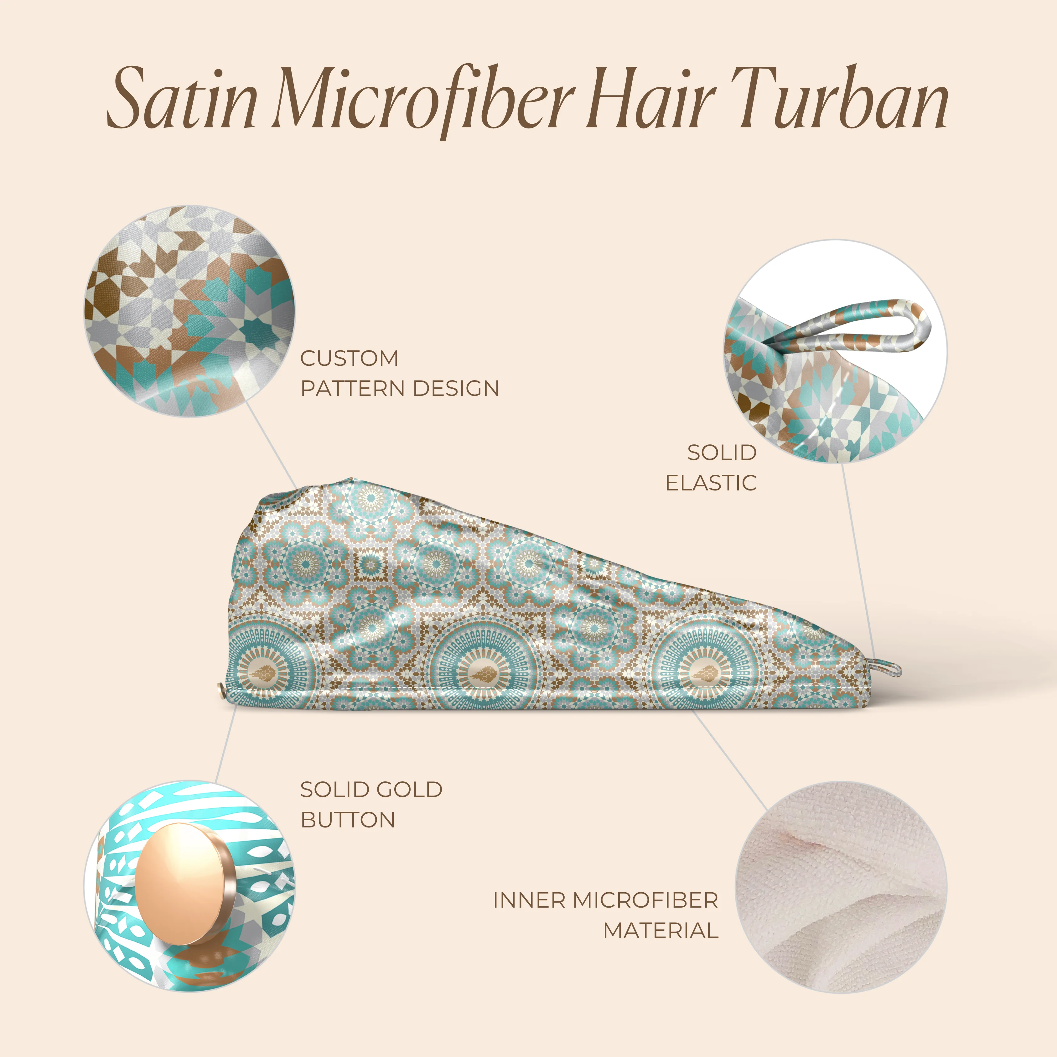 Satin Microfiber Turban - Image 4